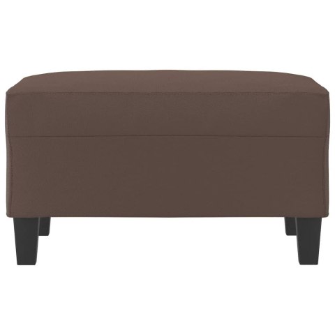 Podnóżek, brązowy, 70x55x41 cm, sztuczna skóra