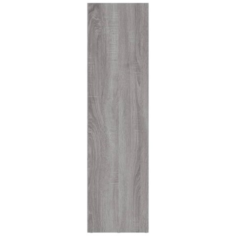 Regał na książki/szafka RTV, szary dąb sonoma, 36x30x114 cm