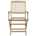 Składane krzesła ogrodowe, 6 szt, 54,5x58x90 cm, akacja