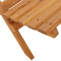 Składane krzesła ogrodowe, 8 szt, kremowa tkanina i drewno