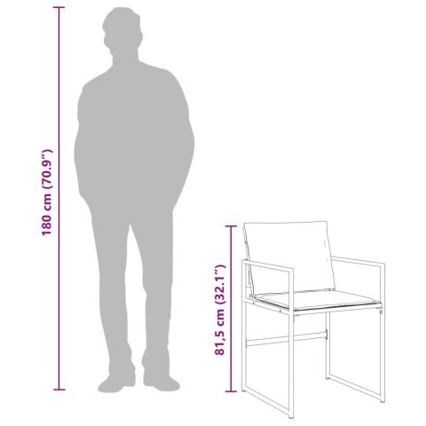 15-częściowy zestaw mebli ogrodowych z poduszkami, biały, textilene