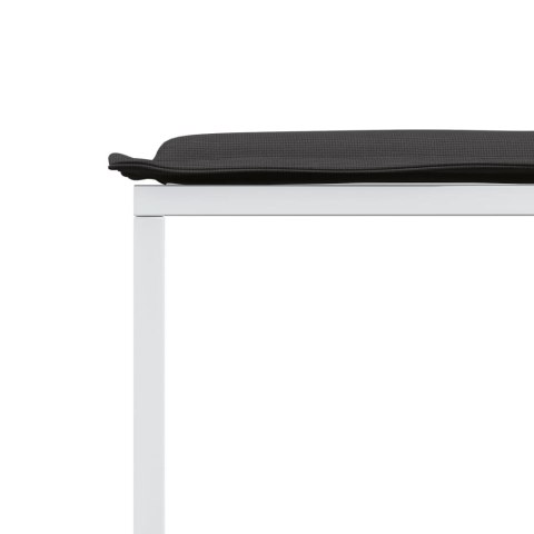 17-częściowy zestaw mebli ogrodowych z poduszkami, biały, textilene