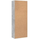 Wysoka szafka, szarość betonu, 70x35x180 cm