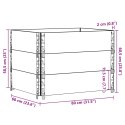 Nadstawki paletowe, 3 szt, czarne, 80x60 cm, drewno sosnowe