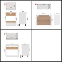 7-częściowy zestaw szafek kuchennych, biały, płyta wiórowa