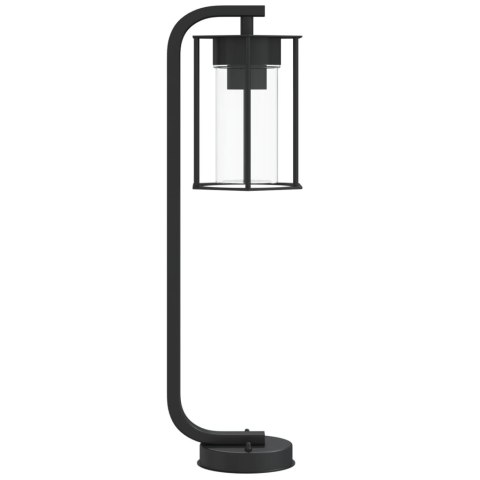 Lampy ogrodowe stojące, 3 szt, czarne, 60 cm, stal nierdzewna