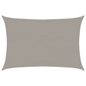 Żagiel przeciwsłoneczny, 160 g/m², jasnoszary, 3,5x4,5 m, HDPE