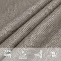 Żagiel przeciwsłoneczny, 160 g/m², jasnoszary, 3,5x4,5 m, HDPE