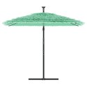 Parasol ogrodowy na stalowym słupku, zielony, 246x246x230 cm