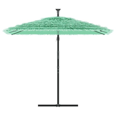 Parasol ogrodowy na stalowym słupku, zielony, 246x246x230 cm