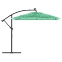 Parasol ogrodowy na stalowym słupku, zielony, 246x246x230 cm