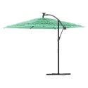 Parasol ogrodowy na stalowym słupku, zielony, 246x246x230 cm