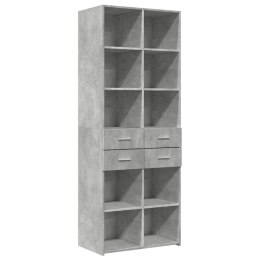 Wysoka szafka, szarość betonu, 70x42,5x185 cm