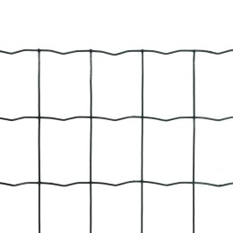 Euro ogrodzenie, stalowe, 25 x 1,7 m, zielone