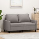 Sofa 2-osobowa, kolor taupe, 120 cm, tapicerowana tkaniną