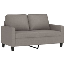 Sofa 2-osobowa, kolor taupe, 120 cm, tapicerowana tkaniną