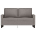 Sofa 2-osobowa, kolor taupe, 120 cm, tapicerowana tkaniną