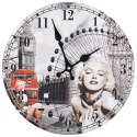 Zegar ścienny w stylu vintage Marilyn Monroe, 30 cm