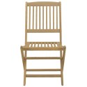 Składane krzesła ogrodowe, 8 szt, 48,5x57x90 cm, akacja