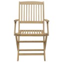 Składane krzesła ogrodowe, 8 szt, 54,5x58x90 cm, akacja