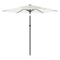 Parasol ogrodowy na stalowym słupku, biały, 223x223x213 cm