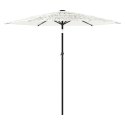 Parasol ogrodowy na stalowym słupku, biały, 223x223x213 cm