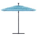 Parasol ogrodowy na stalowym słupku, niebieski, 269x269x235 cm