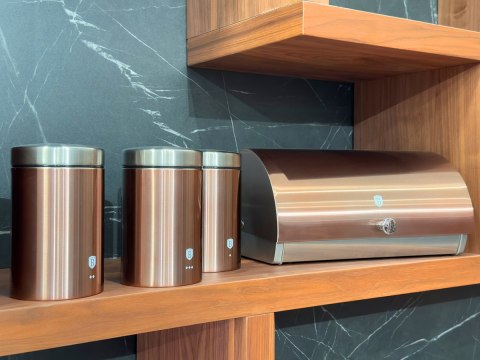 CHLEBAK Z ZESTAWEM POJEMNIKÓW BERLINGER HAUS BH-6730 ROSE GOLD Lumarko!