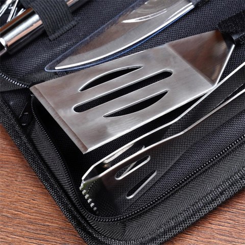 ZESTAW 10 PRZYBORÓW DO GRILLA W ETUI 489298 Lumarko!
