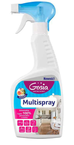 Gosia Płyn Multispray Uniwersalny Czyści Wszystkie Powierzchnie 500ml 8726..