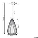  Lampa Wisząca Metalowa Miedziana Conca Lumarko!