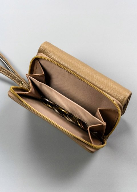 Klasyczny, poziomy portfel damski ze skóry ekologicznej - 4U Cavaldi