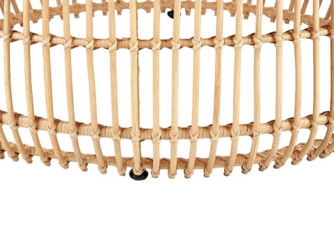 Stolik ogrodowy rattanowy okrągły ⌀ 85 cm naturalny RANDAZZO