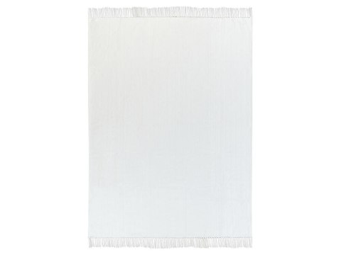 Koc bawełniany 150 x 200 cm biały AMPARA