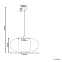 Lampa wisząca bambusowa naturalna LIMBANG