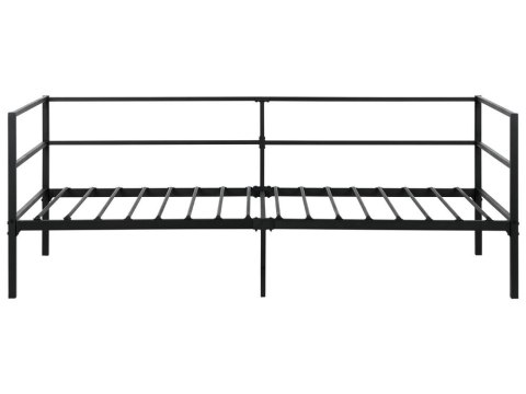 Łóżko metalowe 90 x 200 cm czarne BATTUT