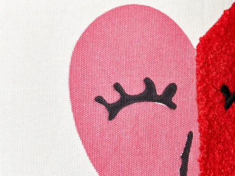 Zestaw 2 poduszek Haft Bawełna Biały PERIWINKLE 45 x 45 cm