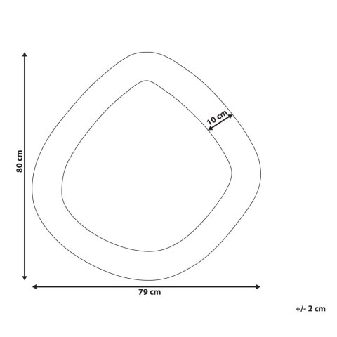 Boucle Lustro ścienne 80 cm Jasnobrązowy EPIRY