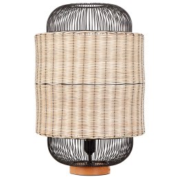 Lampa stołowa rattanowa naturalna z czarnym TANGANYIKA