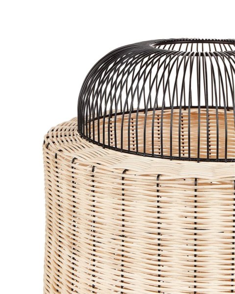 Lampa stołowa rattanowa naturalna z czarnym TANGANYIKA