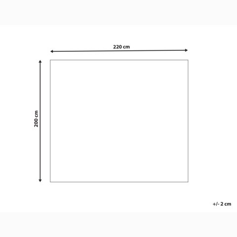 Narzuta na łóżko bawełniana 220 x 200 cm jasnobeżowa RAGALA