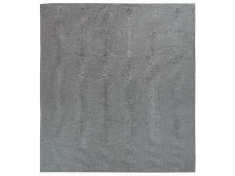Narzuta na łóżko bawełniana 220 x 240 cm ciemnoszara RAGALA