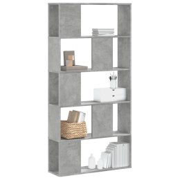 5-poziomowy regał, szarość betonu, 80,5x23,5x162,5 cm Lumarko!