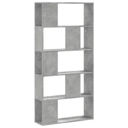 5-poziomowy regał, szarość betonu, 80,5x23,5x162,5 cm Lumarko!