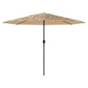 Parasol ogrodowy na stalowym słupku, brązowy, 324x324x247 cm Lumarko!