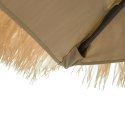 Parasol ogrodowy z LED, stalowy słupek, brązowy, 269x269x235 cm Lumarko!