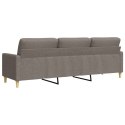 Sofa 3-osobowa, kolor taupe, 210 cm, tapicerowana tkaniną Lumarko!