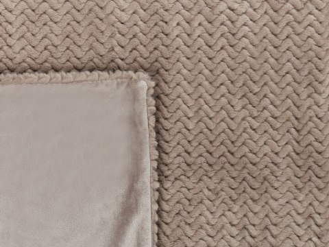 Narzuta na łóżko tłoczona brązowa SURMI