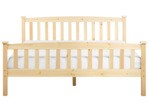 Łóżko drewniane 160 x 200 cm jasne GIVERNY