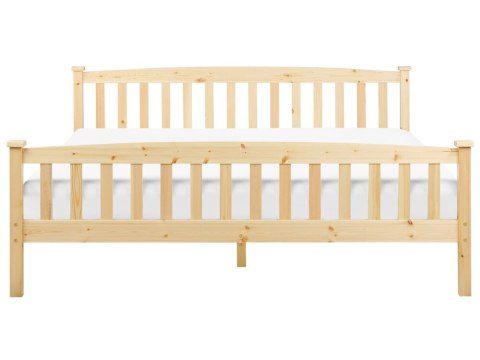 Łóżko drewniane 180 x 200 cm jasne GIVERNY